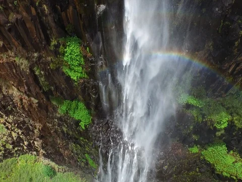 Ascending on Waterfall Stockbeeldmateriaal 78113490