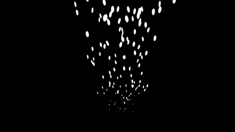 Ascending white oval particles animation from dark background, representing.. Видео 335023190