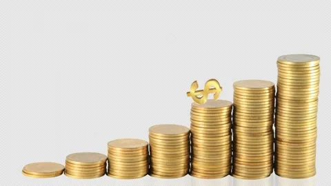 The ascent of the dollar Stock Footage 212631364