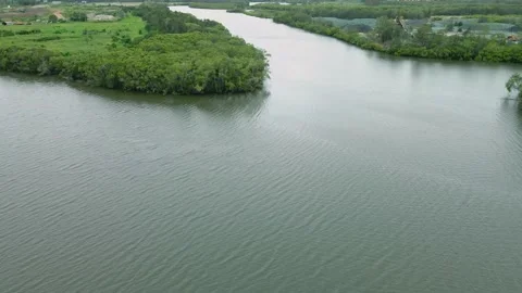 Ascent from River showing Construction Stock Footage 151999415