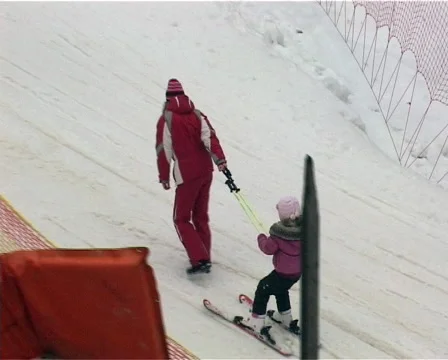 Ascent on skis Stock-Footage 1008198