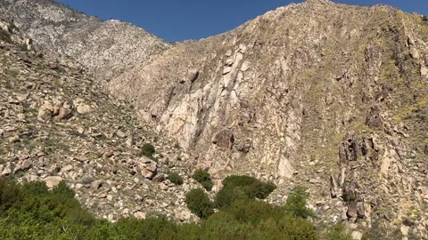 Ascent through Chino Canyon Stock Footage 175804219