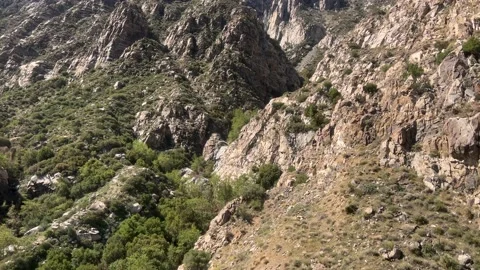Ascent through Chino Canyon Stock Footage 175804521