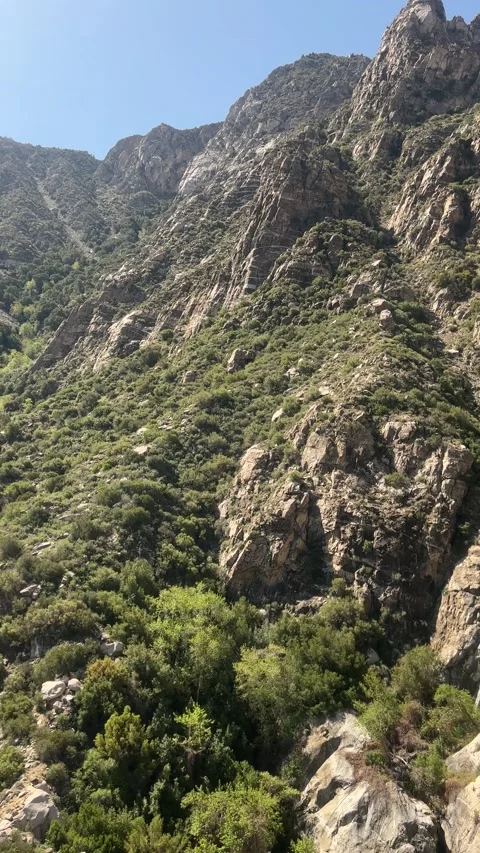Ascent through Chino Canyon Stock Footage 175804522