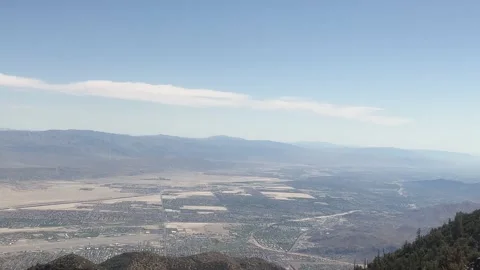 Ascent through Chino Canyon Stock Footage 175812587