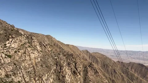 Ascent through Chino Canyon Stock Footage 175823513