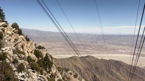 Ascent through Chino Canyon Stock Footage 175832380
