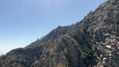 Ascent through Chino Canyon Stock Footage 175833173
