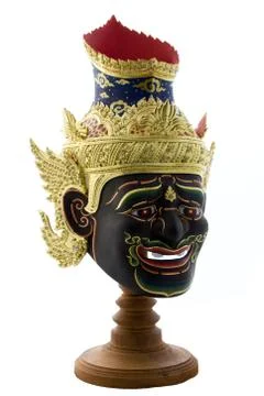 Ascetic of Thailand. (The Mask) Stock Photos