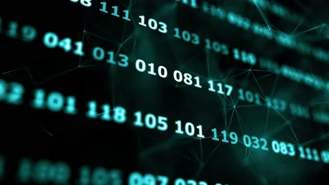 ASCII American Standard Code for Information Interchange 4k Stock Footage 145356335