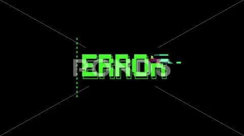 ASCII art message error glitch Stock Illustration #95148848