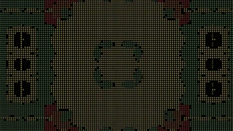 ASCII Art Video Loop Complex Geometric Pattern Looping Background Видео 175037736