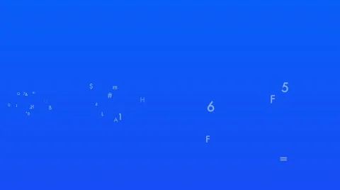 Ascii Field Stock Footage 792440