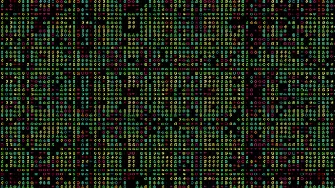 ASCII Loop Complex Geometric Pattern Looping Background Stock Footage 175064766