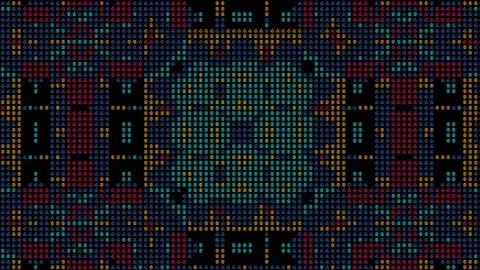 ASCII Text Loop Complex Geometric Pattern Background Matrix Stock Footage 175019112