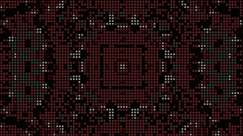 ASCII Text Loop Complex Geometric Pattern Background Matrix Видео 175019118