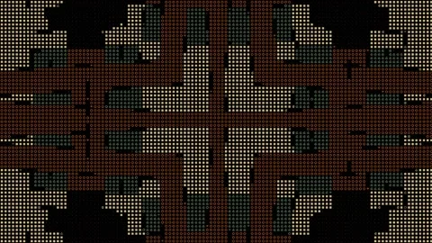 ASCII Text Loop Complex Geometric Pattern Background Matrix Video stock 175021949