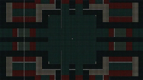 ASCII Text Loop Complex Geometric Pattern Background Matrix Видео 175025701