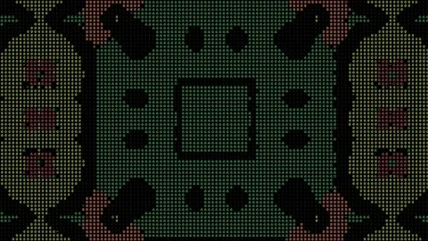 ASCII Text Loop Complex Geometric Pattern Background Matrix Video stock 175040471