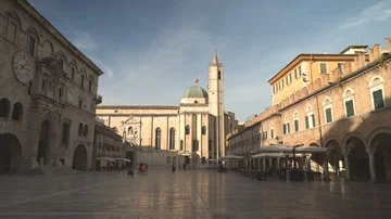 Ascoli's Town Square Video stock 85516132