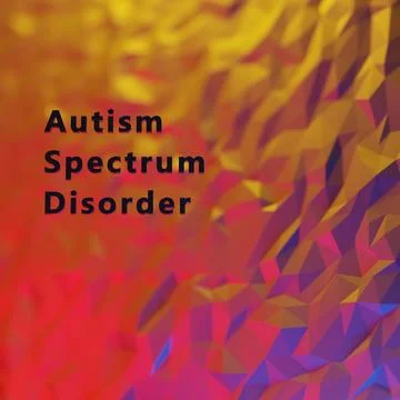 ASD - Autism Spectrum Disorder - complex neurodevelopmental condition. Concep Stock Illustration