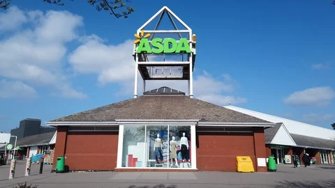 Asda supermarket store. Stock Footage 105367532