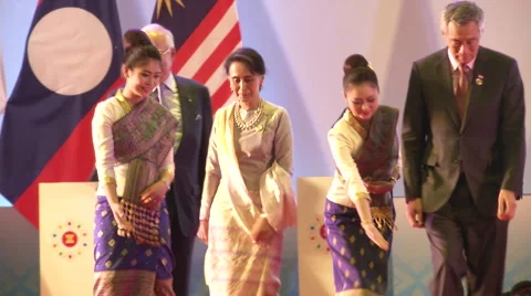 Asean Leaders at Summit Stock-Footage 68025250