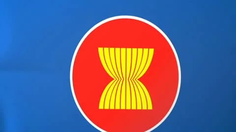 Asean Waving Flag Stock Footage 10761502