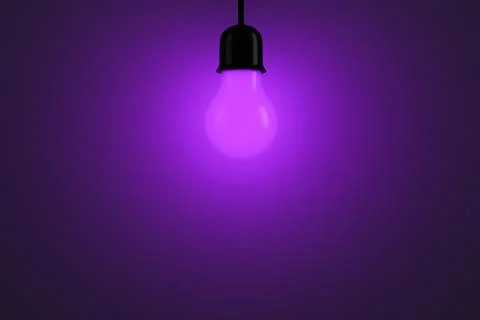 The aseptic UV light is on. Copy space. Stock Photos