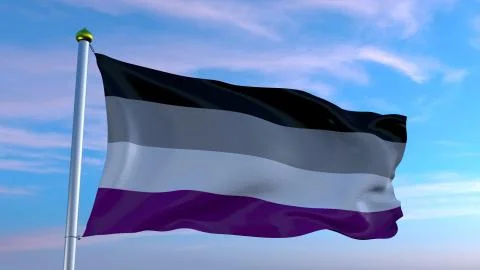 Asexual flag Illustrazione stock
