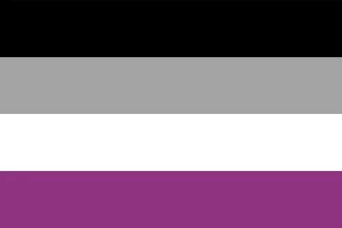 Asexual pride flag. Graphic element. Vector illustration. Stock Illustration