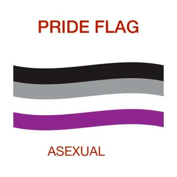 Asexual pride flag. Pride symbol.The official symbol of the community Stock-Illustration