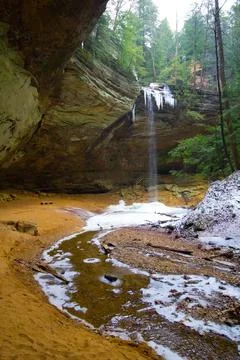 Ash Cave, Hocking Hills State Park, Ohio Stock Photos