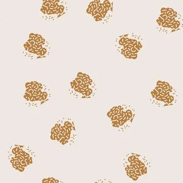 Ash cloud wildfire disaster glyph seamless pattern Stock Illustration
