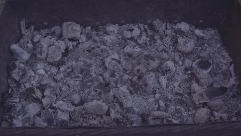 Ash from coals 2 Video stock 88558090