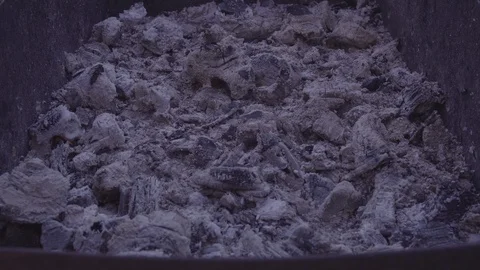 Ash from coals Video stock 88558439