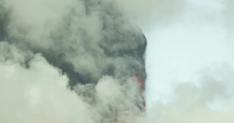 Ash emission Stock Footage 162341635