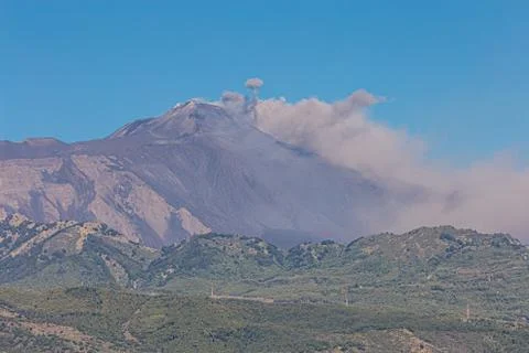 The ash explosions Stock Photos