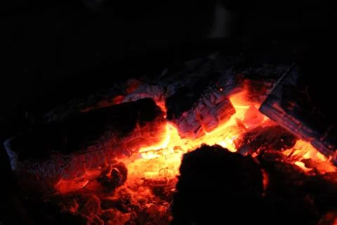 Ash of a fire Stock Photos