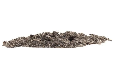 Ash isolated on a white background 库存照片