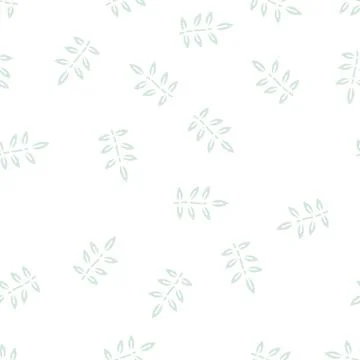 Ash leaf glyph seamless pattern Illustrazione stock