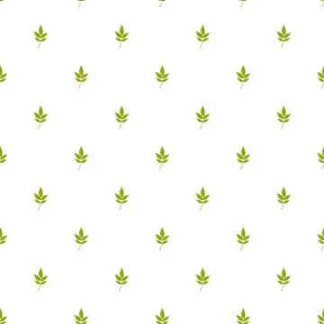 Ash leaf pattern seamless Stock Illustration