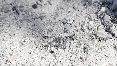 Ash texture.Burned out ashes grunge texture. Video stock 106808240