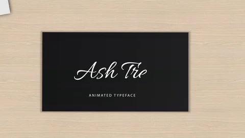 Ash Tree Animated Font Stock After Effects