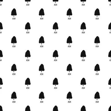 Ash tree pattern seamless Stock Illustration
