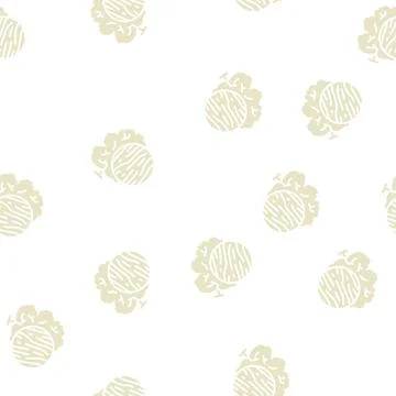 Ash wood glyph seamless pattern Stock Illustration