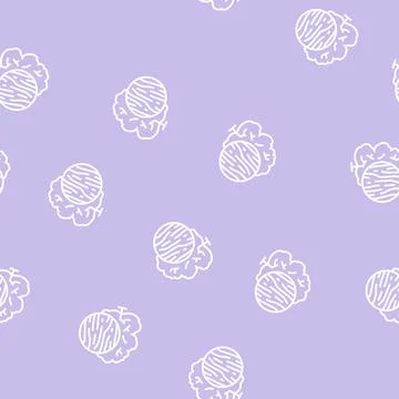 Ash wood line seamless pattern Stock Illustration