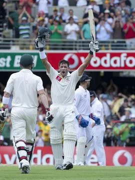 Ashes: 1st Test: Day Three Foto stock