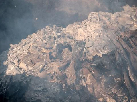 The ashes of burnt Stock Photos