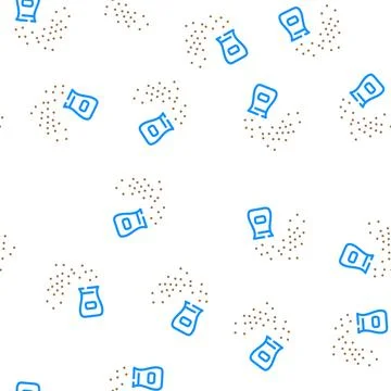 Ashes of deceased vector seamless pattern Stock Illustration